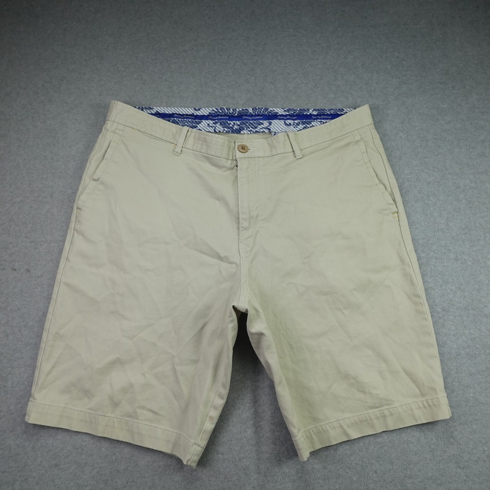 Tommy Bahama Shorts Mens 38 Khaki Chino Cotton Stretch Casual